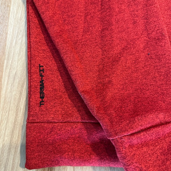 Nike Men's Therma-Fit Pullover Fitness Hoodie Red Heather Sz L - Picture 7 of 15